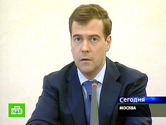 Дмитрий Медведев. Кадр телеканала НТВ