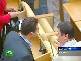 Депутаты на заседании Госдумы. Кадр телеканала НТВ