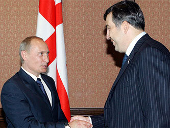 Владимир Путин и Михаил Саакашвили. Фото с сайта www.kremlin.ru