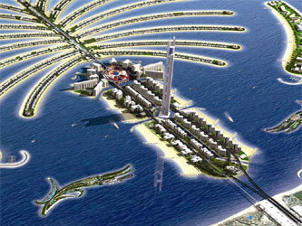 Вид на Palm Jumeirah. Иллюстрация с сайта www.e-architect.co.uk