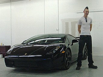 Ричард Джордан и Lamborghini Gallardo. Фото с сайта jalopnik.com