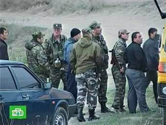   Сотрудники правоохранительных органов Дагестана. Кадр НТВ 