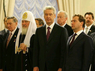 Дмитрий Медведев на инаугурации Сергея Собянина. Фото пресс-службы президента РФ
