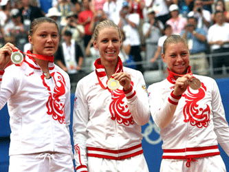 Российские теннисистки на Олимпиаде-2008 в Пекине. Фото с сайта sport-video.ru