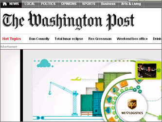 Скриншот сайта www.washingtonpost.com