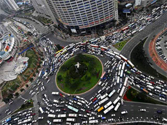 Автомобильная пробка в Пекине. Фото с сайта grind365.com
