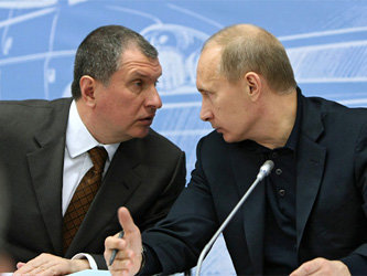 Игорь Сечин и Владимир Путин. Фото с сайта premier.gov.ru