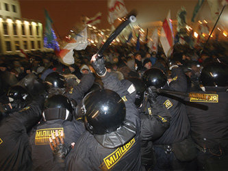 Подавление митинга в Минске. Фото пользователя tam-odin с сайта www.livejournal.com