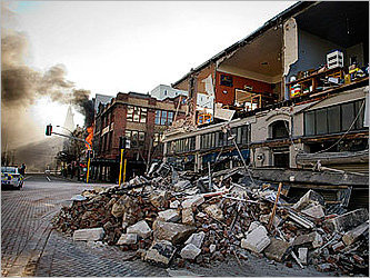 Последствия землетрясения в Крайстчерче. Фото с сайта www.infiniteunknown.net