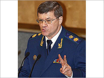 Генеральный прокурор РФ Юрия Чайка. Фото с сайта www.rospres.com