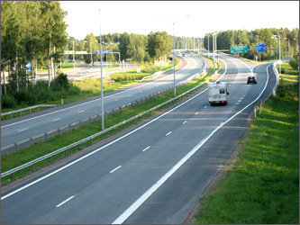 Автодорога в Финляндии. Фото пользователя Apalsola с сайта 