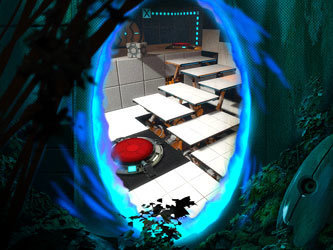 Кадр из игры Portal 2
