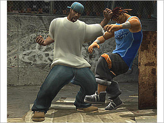 Кадр из игры Def Jam Fight