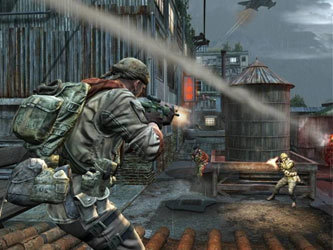 Кадр из игры Call of Duty