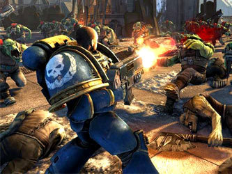 Кадр из игры Warhammer 40,000: Space Marine