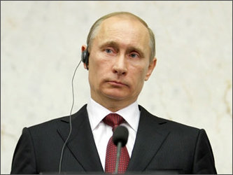 Владимир Путин на пресс-конференции в Стокгольме. Фото с сайта Правительства РФ