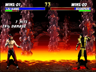 Кадр из игры Ultimate Mortal Kombat 3