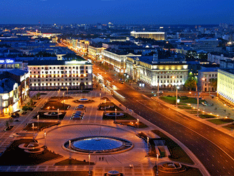 Ночной Минск. Фото из блога renatar с сайта livejournal.com