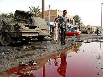 После теракта в Багдаде. Фото с сайта www.shebacss.com