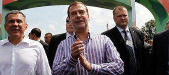 Дмитрий Медведев в Казани на Сабантуе. Фото пресс-службы президента РФ