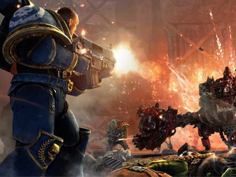 Кадр из игры Warhammer 40000: Space Marine