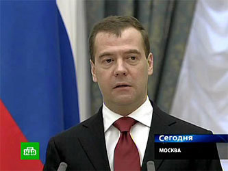 Дмитрий Медведев. Кадр телеканала НТВ.
