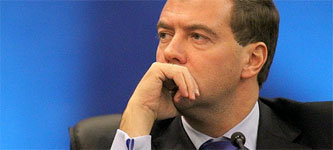 Глава нового кабинета министров РФ Дмитрий Медведев. Фото с сайта sannews.com.ua