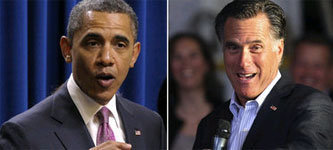 Барак Обама и Митт Ромни. Иллюстрация с сайта nola.com
