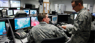 Центр сетевых операций и сетевой безопасности ВВС США. Фото с сайта www.canada.com