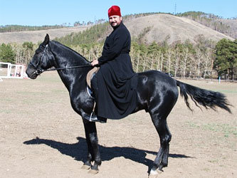 Савватий на коне, фото из блога епископа