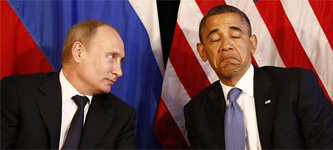 Владимир Путин и Барак Обама. Фото с сайта www.conservativerefocus.com