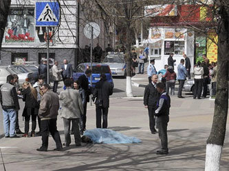 На месте ЧП в Белгороде. Фото с сайта www.bfm.ru