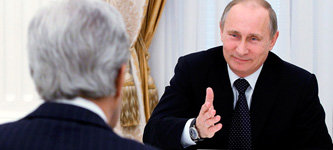 Джон Керри и Владимир Путин. Фото с сайта www.washingtonpost.com