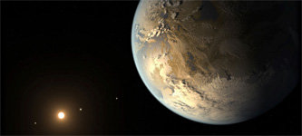 Kepler-186F в представлении художника. Изображение NASA / Ames / JPL-Caltech / T. Pyl
