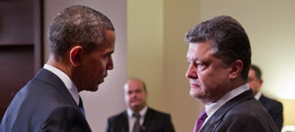Барак Обама и Пётр Порошенко