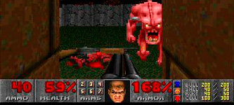 Кадр из игры Doom (1993, id Software)
