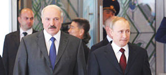 Александр Лукашенко и Владимир Путин. Фото пресс-службы президента Белоруссии