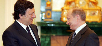 Жозе Мануэл Баррозу и Владимир Путин. Архивное фото пресс-службы президента РФ