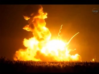 Взрыв ракеты Antares
