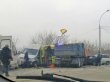 КамАЗ протаранил «скорую» и две машины в Новосибирске