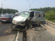 Женщина застряла в Toyota после лобового ДТП в Новосибирске