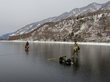 Телецкое озеро замерзло впервые за десятилетие. ФОТО