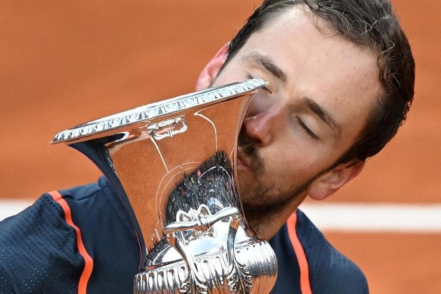 Теннисист Даниил Медведев после победы на турнире в Риме