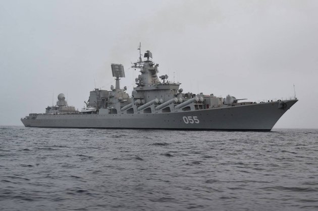 Крейсер Северного флота ВМФ России «Маршал Устинов»