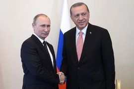 Президент России Путин и президент Турции Эрдоган