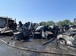 Четыре авто сгорели и два человека погибли в ДТП под Красноярском