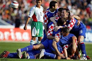 Футболисты сборной Хорватии. Фото с сайта football.kulichki.net
