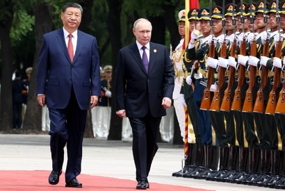 Церемония официальной встречи Путина в Пекине