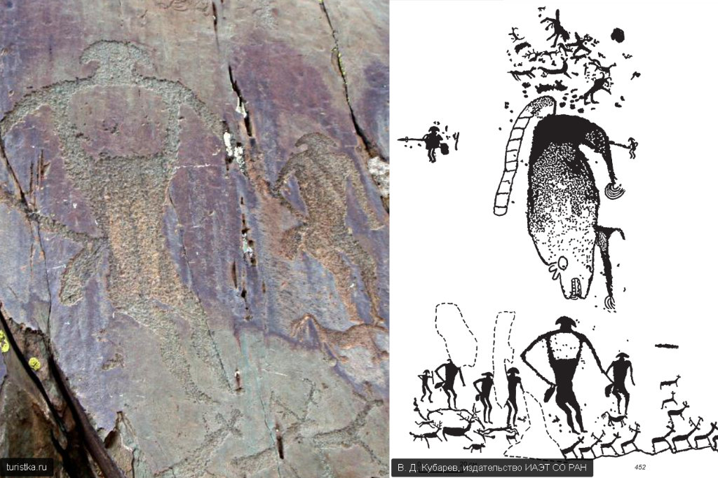 Наскальные рисунки горного алтая