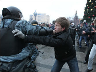 Манежная площадь в Москве 11 декабря. Фото с сайта www.russianboston.com